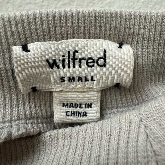 Wilfred Strapless Tube Dress, Cut Out Back,Creamy Light Grey Oatmeal, Size Small - Picture 4 of 4